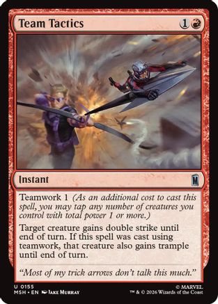 Team Tactics (MSH-155) - [Marvel Super Heroes] Foil