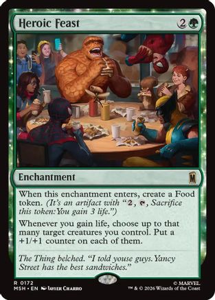 Heroic Feast (MSH-172) - [Marvel Super Heroes] Foil