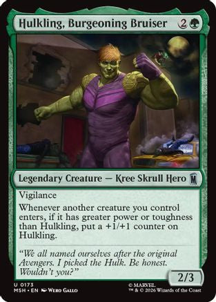 Hulkling, Burgeoning Bruiser (MSH-173) - [Marvel Super Heroes] Foil