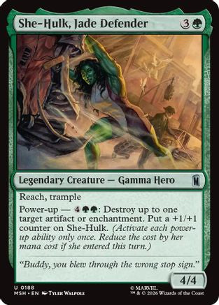 She-Hulk, Jade Defender (MSH-188) - [Marvel Super Heroes] Foil