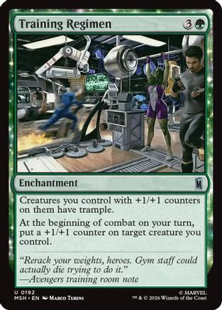 Training Regimen (MSH-192) - [Marvel Super Heroes] Foil