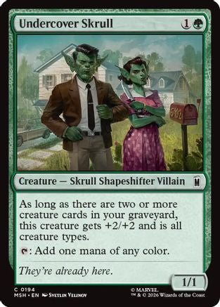 Undercover Skull (MSH-194) - [Marvel Super Heroes] Foil