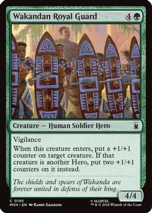 Wakandan Royal Guard (MSH-195) - [Marvel Super Heroes] Foil