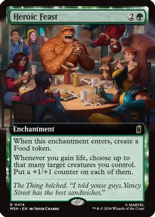 Heroic Feast (Extended Art) (MSH-414) - [Marvel Super Heroes] Foil