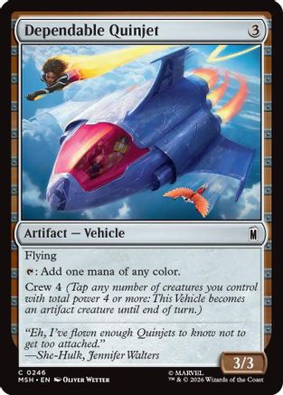 Dependable Quinjet (MSH-246) - [Marvel Super Heroes] Foil