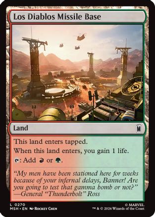 Los Diablos Missile Base (MSH-270) - [Marvel Super Heroes] Foil