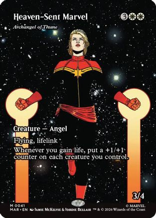 Heaven-Sent Marvel - Archangel of Thune (Borderless) (MAR-041) - [Marvel Universe Eternal-Legal]