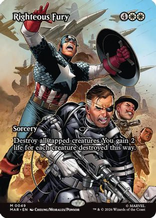 Righteous Fury (Borderless) (MAR-049) - [Marvel Universe Eternal-Legal] Foil