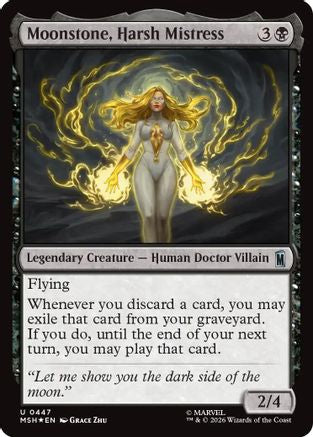 Moonstone, Harsh Mistress (Surge Foil) (MSH-447) - [Marvel Super Heroes] Foil