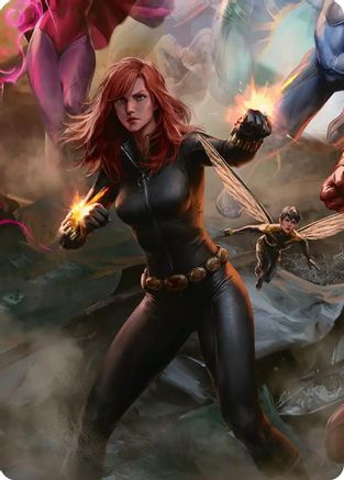 Black Widow, Intel Expert Art Card (AAMSH-004) - [Art Series: Marvel Super Heroes]