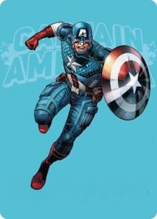 Captain America, Super-Soldier Art Card (AAMSH-021) - [Art Series: Marvel Super Heroes]