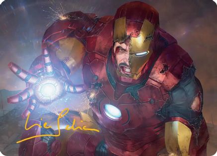 Heroic Sacrifice Art Card (Gold-Stamped Signature) (AAMSH-031) - [Art Series: Marvel Super Heroes]