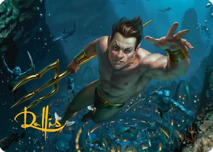 Namor the Sub-Mariner Art Card (Gold-Stamped Signature) (AAMSH-006) - [Art Series: Marvel Super Heroes]
