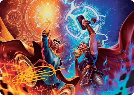 We Say Thee Nay! Art Card (Gold-Stamped Signature) (AAMSH-007) - [Art Series: Marvel Super Heroes]
