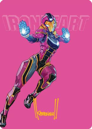 Ironheart, Clever Champion Art Card (Gold-Stamped Signature) (AAMSH-023) - [Art Series: Marvel Super Heroes]