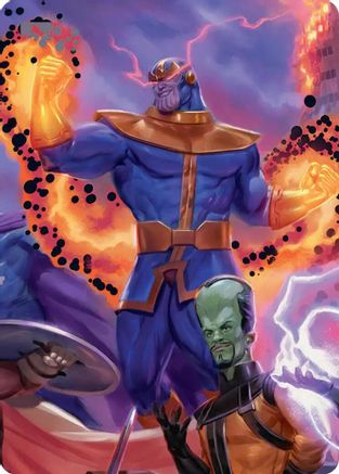 Thanos, Death's Consort Art Card (AAMSH-008) - [Art Series: Marvel Super Heroes]