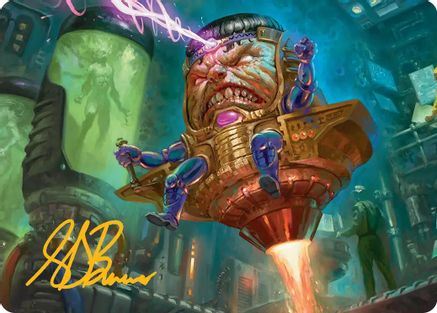 M.O.D.O.K. Art Card (Gold-Stamped Signature) (AAMSH-009) - [Art Series: Marvel Super Heroes]