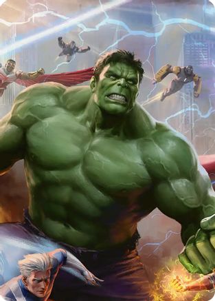 Hulk, Always Angry Art Card (AAMSH-002) - [Art Series: Marvel Super Heroes]