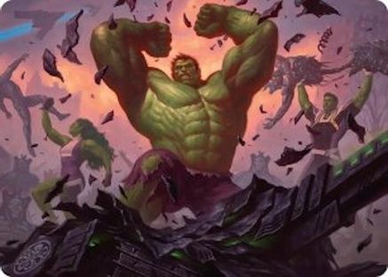 HULK SMASH! Art Card (AAMSH-010) - [Art Series: Marvel Super Heroes]