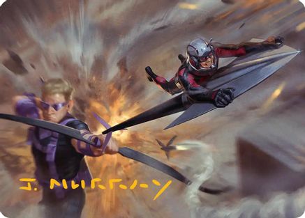 Team Tactics Art Card (Gold-Stamped Signature) (AAMSH-012) - [Art Series: Marvel Super Heroes]