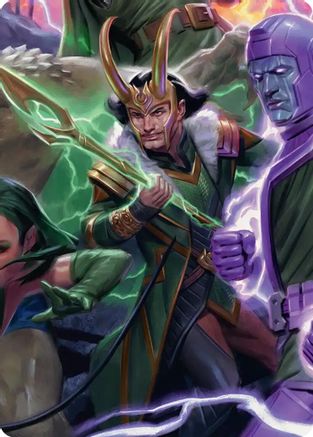 Loki, God of Lies Art Card (AAMSH-012) - [Art Series: Marvel Super Heroes]
