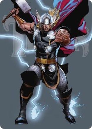 Thor, God of Thunder Art Card (AAMSH-026) - [Art Series: Marvel Super Heroes]