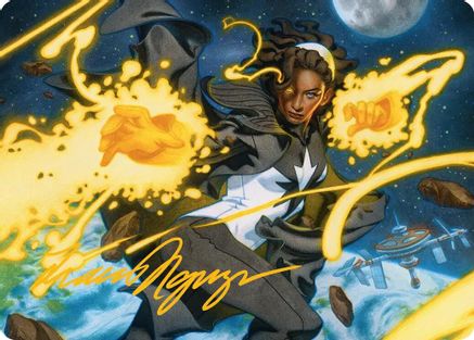 Photon, Mighty Marvel Art Card (Gold-Stamped Signature) (AAMSH-034) - [Art Series: Marvel Super Heroes]