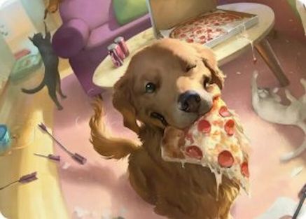 Lucky the Pizza Dog Art Card (AAMSH-044) - [Art Series: Marvel Super Heroes]