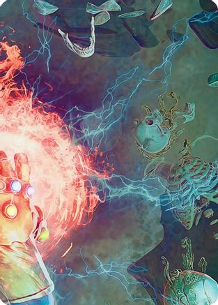Thanos, the Mad Titan Art Card (3/9) (AAMSH-003) - [Art Series: Marvel Super Heroes]