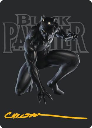 Black Panther, Hope Enduring Art Card (Gold-Stamped Signature) (AAMSH-027) - [Art Series: Marvel Super Heroes]