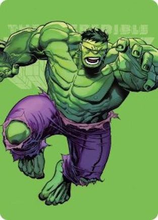 The Incredible Hulk Art Card (AAMSH-028) - [Art Series: Marvel Super Heroes]