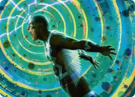 Black Bolt, Inhuman King Art Card (AAMSH-035) - [Art Series: Marvel Super Heroes]