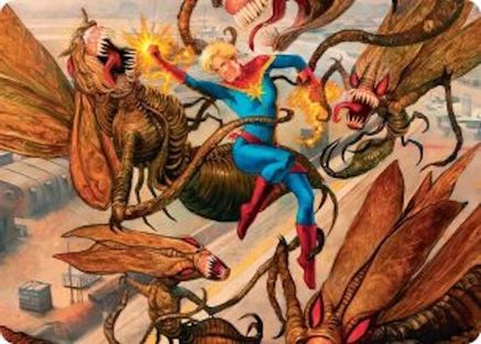 Captain Marvel, Apex Avenger Art Card (AAMSH-036) - [Art Series: Marvel Super Heroes]