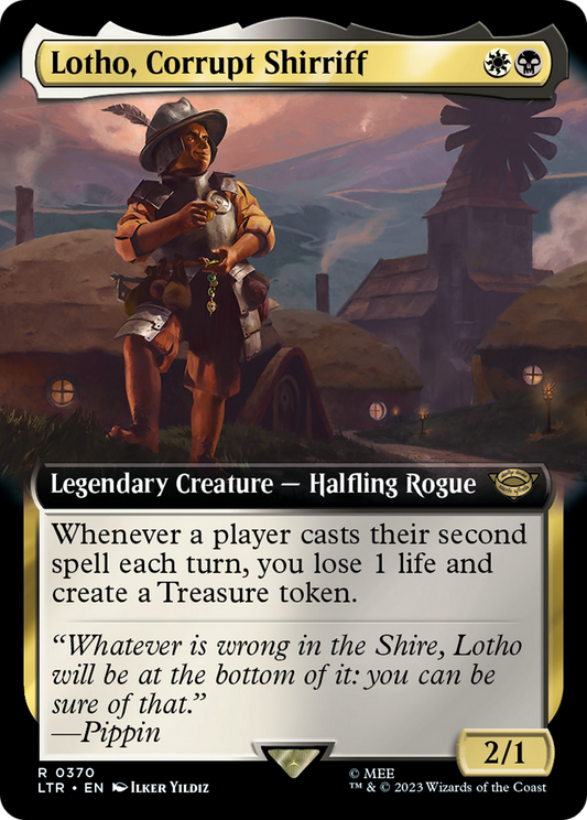 Lotho, Corrupt Shirriff (LTR-370) - [The Lord of the Rings: Tales of Middle-earth]: (Extended Art)