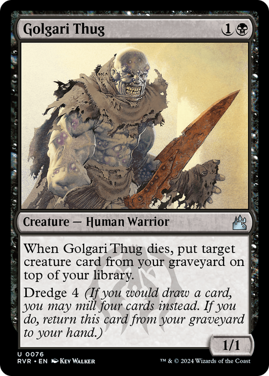 Golgari Thug (RVR-076) - [Ravnica Remastered] Foil