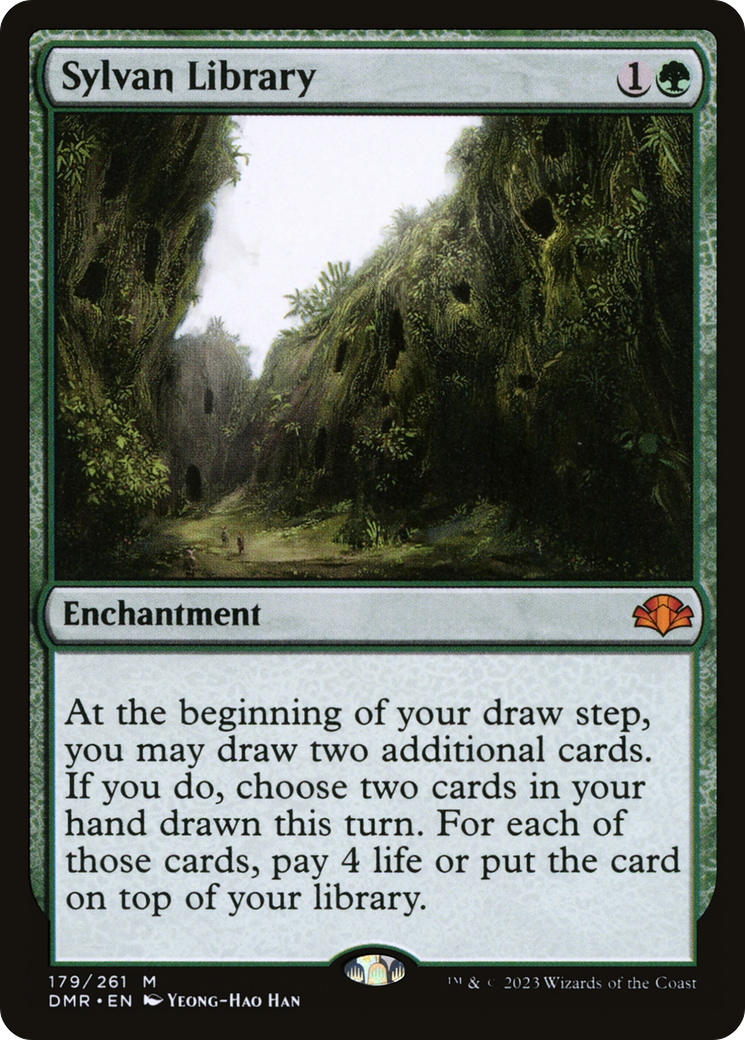 Sylvan Library (DMR-179) - [Dominaria Remastered] Foil