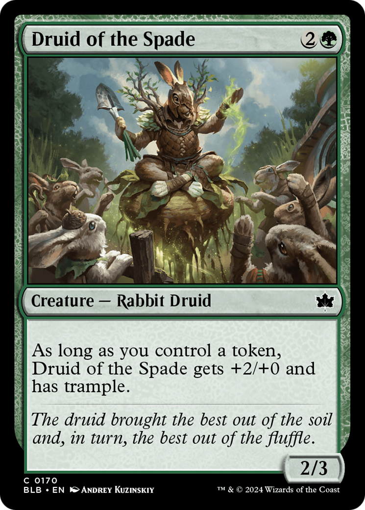 Druid of the Spade (BLB-170) - [Bloomburrow] Foil