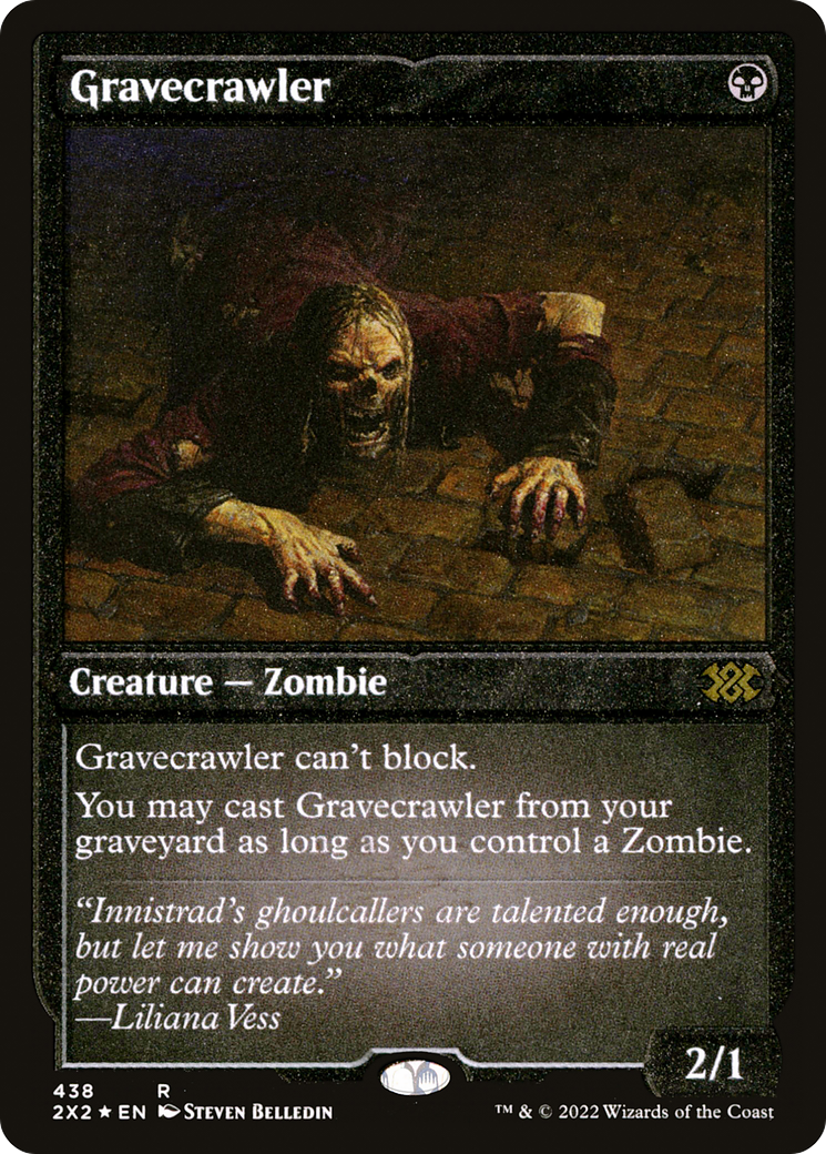 Gravecrawler (2X2-438) - [Double Masters 2022] Foil