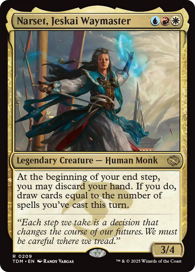 Narset, Jeskai Waymaster (TDM-209) - [Tarkir: Dragonstorm] Foil