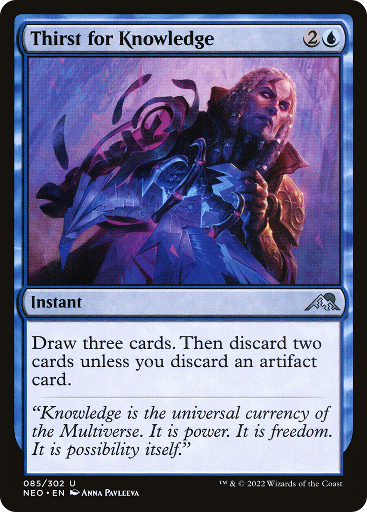 Thirst for Knowledge (NEO-085) - [Kamigawa: Neon Dynasty]