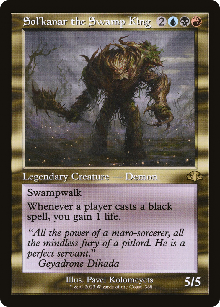Sol'kanar the Swamp King (DMR-368) - [Dominaria Remastered] Foil