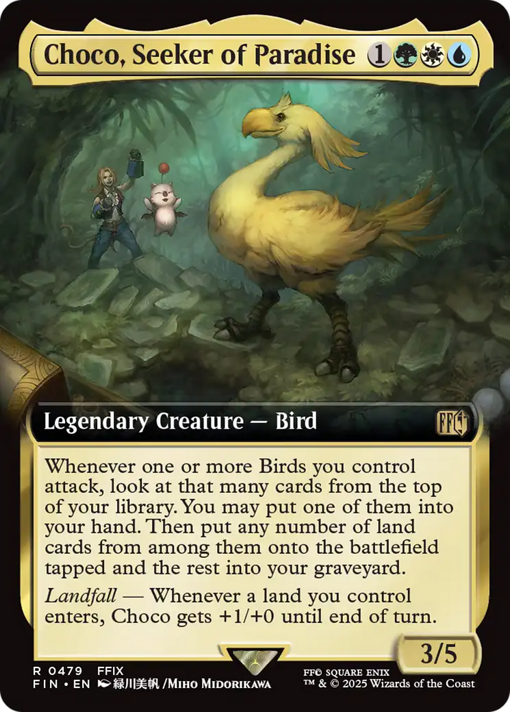 Choco, Seeker of Paradise (FIN-479) - [FINAL FANTASY]: (Extended Art) Foil