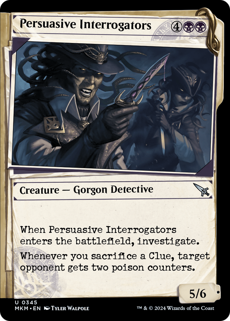 Persuasive Interrogators (MKM-345) - [Murders at Karlov Manor]: (Showcase) Foil