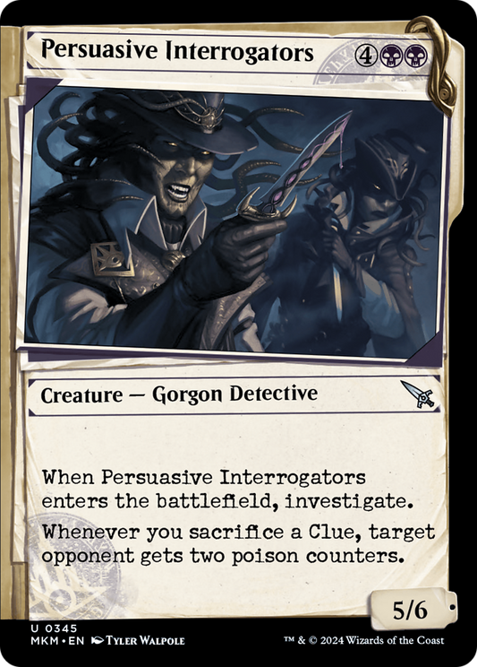 Persuasive Interrogators (MKM-345) - [Murders at Karlov Manor]: (Showcase) Foil