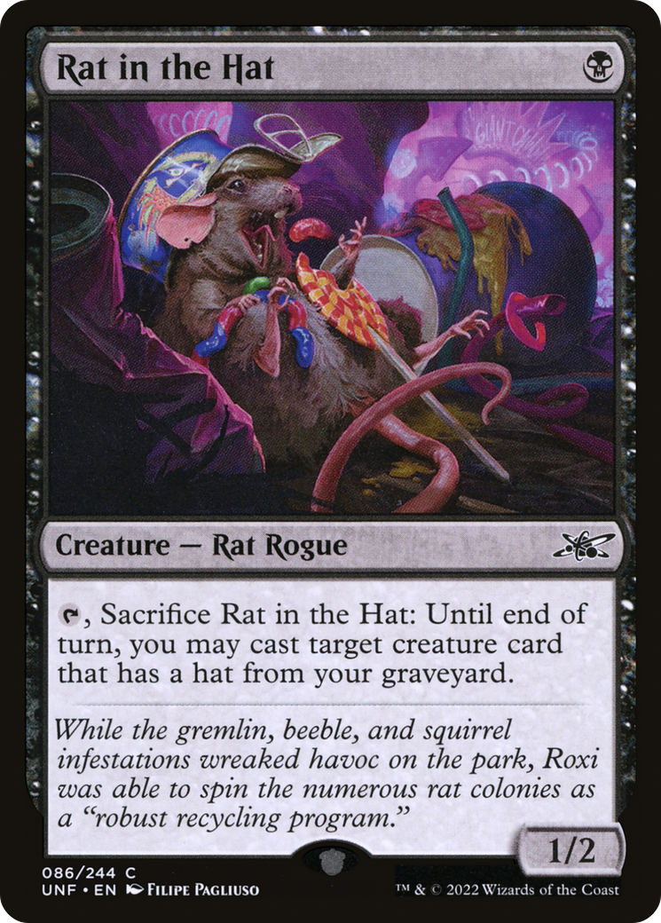 Rat in the Hat (UNF-086) - [Unfinity] Foil