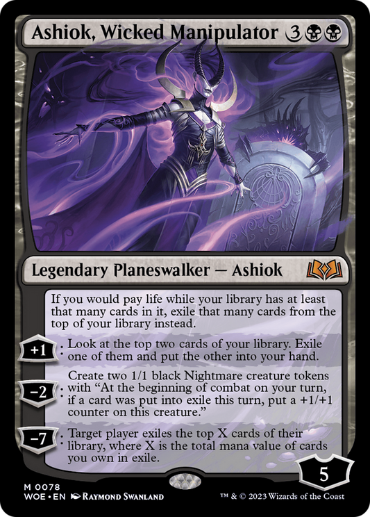Ashiok, Wicked Manipulator (WOE-078) - [Wilds of Eldraine] Foil