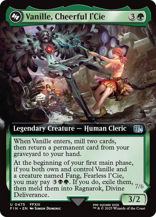 Vanille, Cheerful l'Cie (Extended Art) (FIN-475) - [FINAL FANTASY]: (Extended Art)