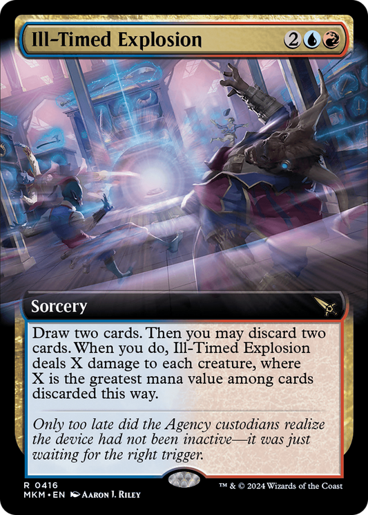 Ill-Timed Explosion (MKM-416) - [Murders at Karlov Manor]: (Extended Art) Foil