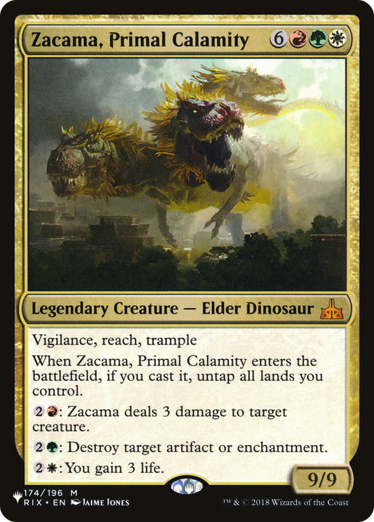 Zacama, Primal Calamity (LIST-RIX-174) - [The List]