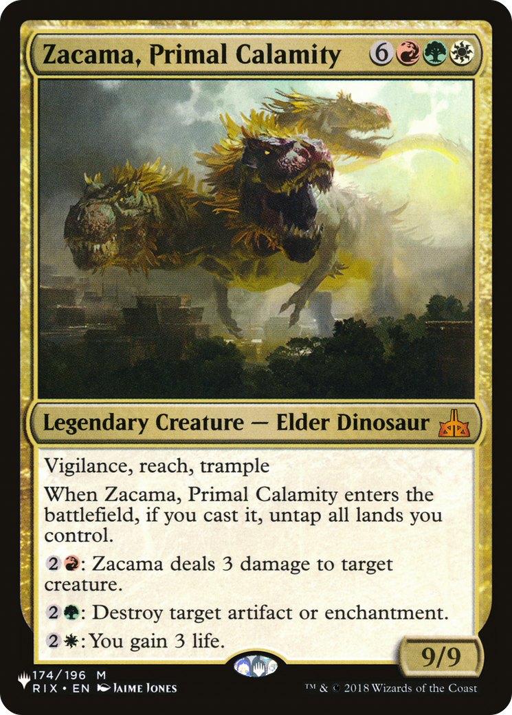 Zacama, Primal Calamity (LIST-RIX-174) - [The List]